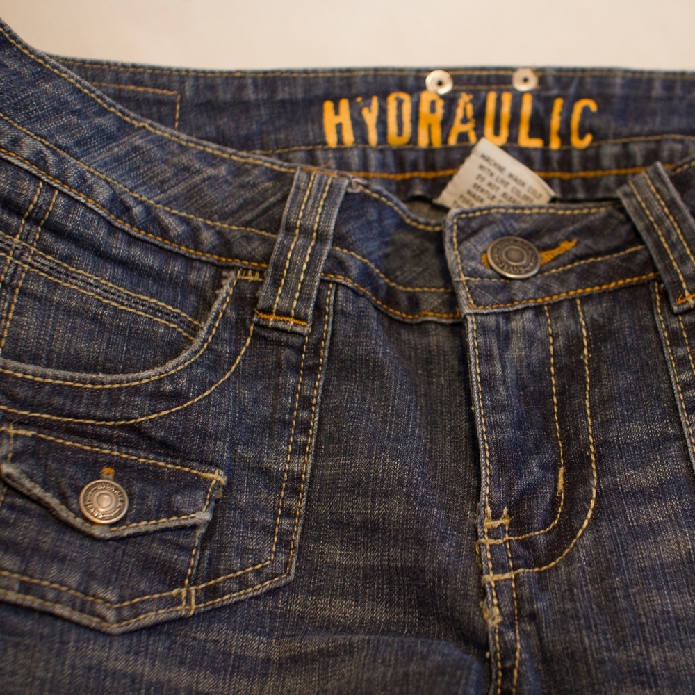 Hydraulic Denim Jean Culottes 7/8 - Picture 6 of 7